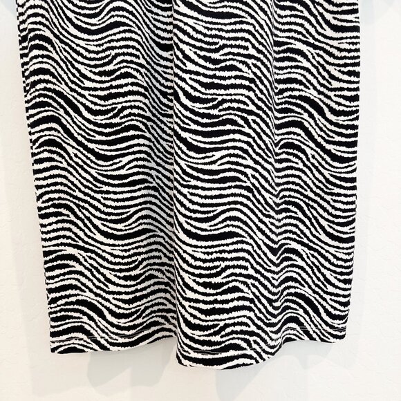 J. McLaughlin Catalina Cloth Zebra Print Flare Sleeve Knee Length Dress Large - Picture 3 of 8
